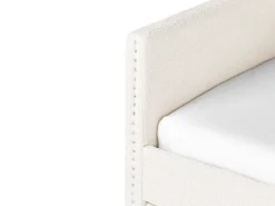 Udtræksseng Boucle TROYES 90 x 200 cm Lys Beige