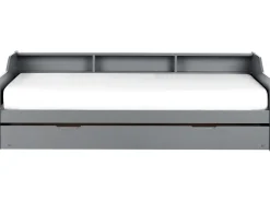 Udtræksseng Fyretræ EDERN 90 x 200 cm Grå