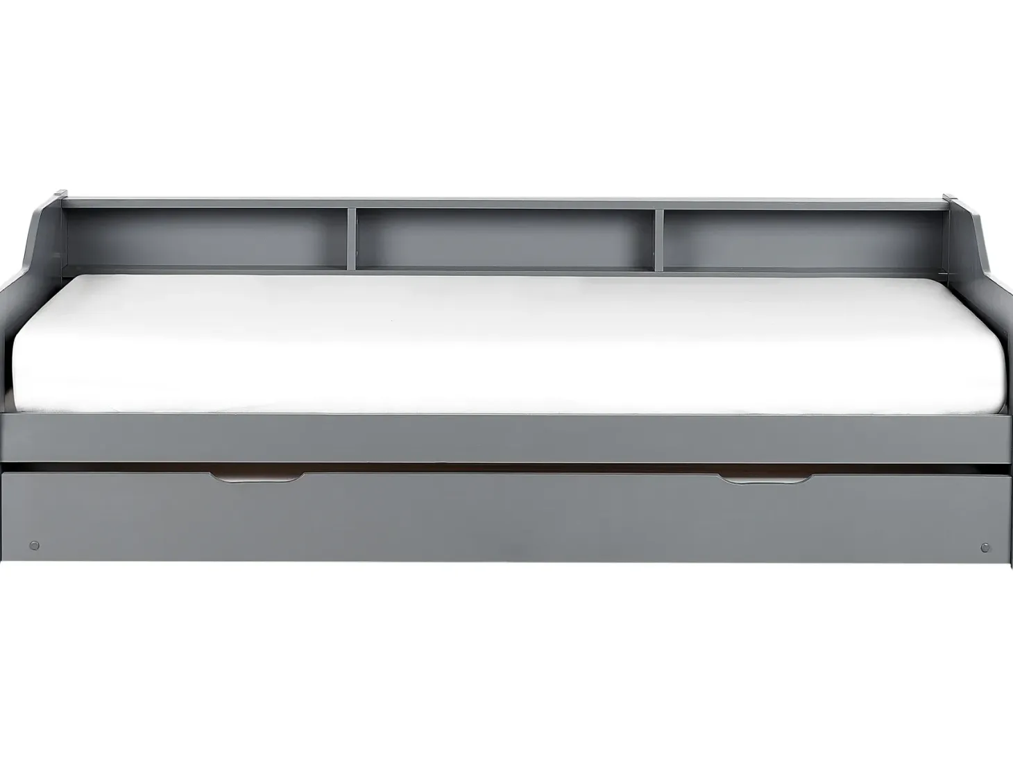 Udtræksseng Fyretræ EDERN 90 x 200 cm Grå