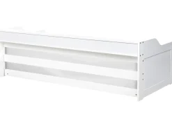 Udtræksseng Fyretræ EDERN 90 x 200 cm Hvid