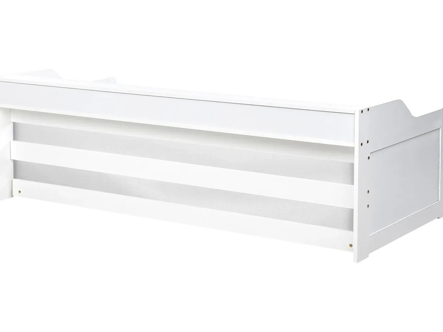 Udtræksseng Fyretræ EDERN 90 x 200 cm Hvid