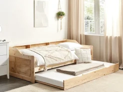 Udtræksseng Fyretræ EDERN 90 x 200 cm Lysebrun