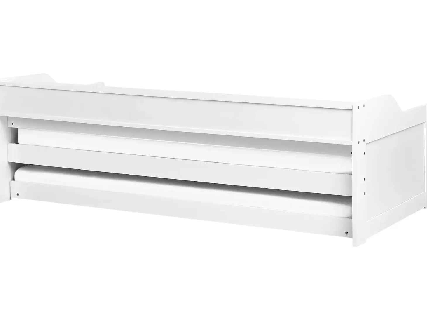 Udtræksseng Fyretræ EDERN 90 x 200 cm Lyserød