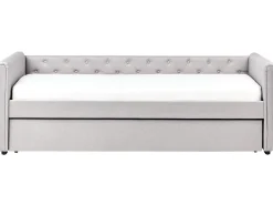 Udtræksseng LIBOURNE 90 x 200 cm Lysegrå