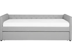 Udtræksseng LIBOURNE 80 x 200 cm Lysegrå