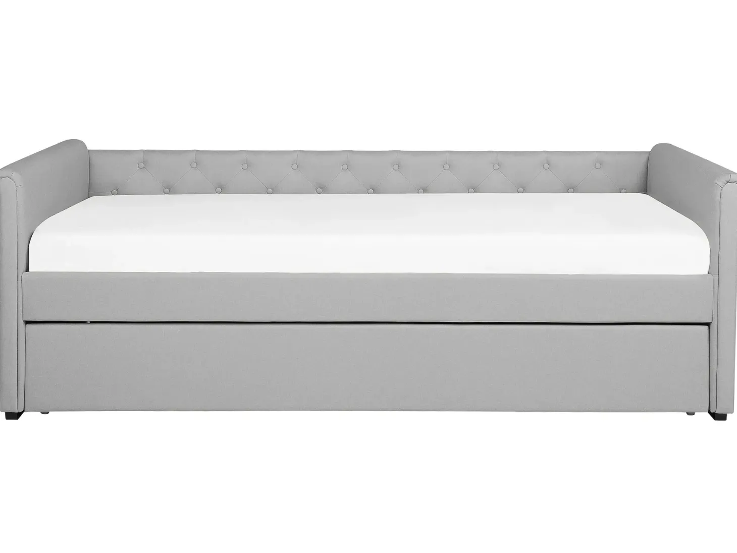Udtræksseng LIBOURNE 80 x 200 cm Lysegrå