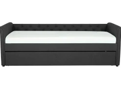 Udtræksseng LIBOURNE 80 x 200 cm Mørkegrå