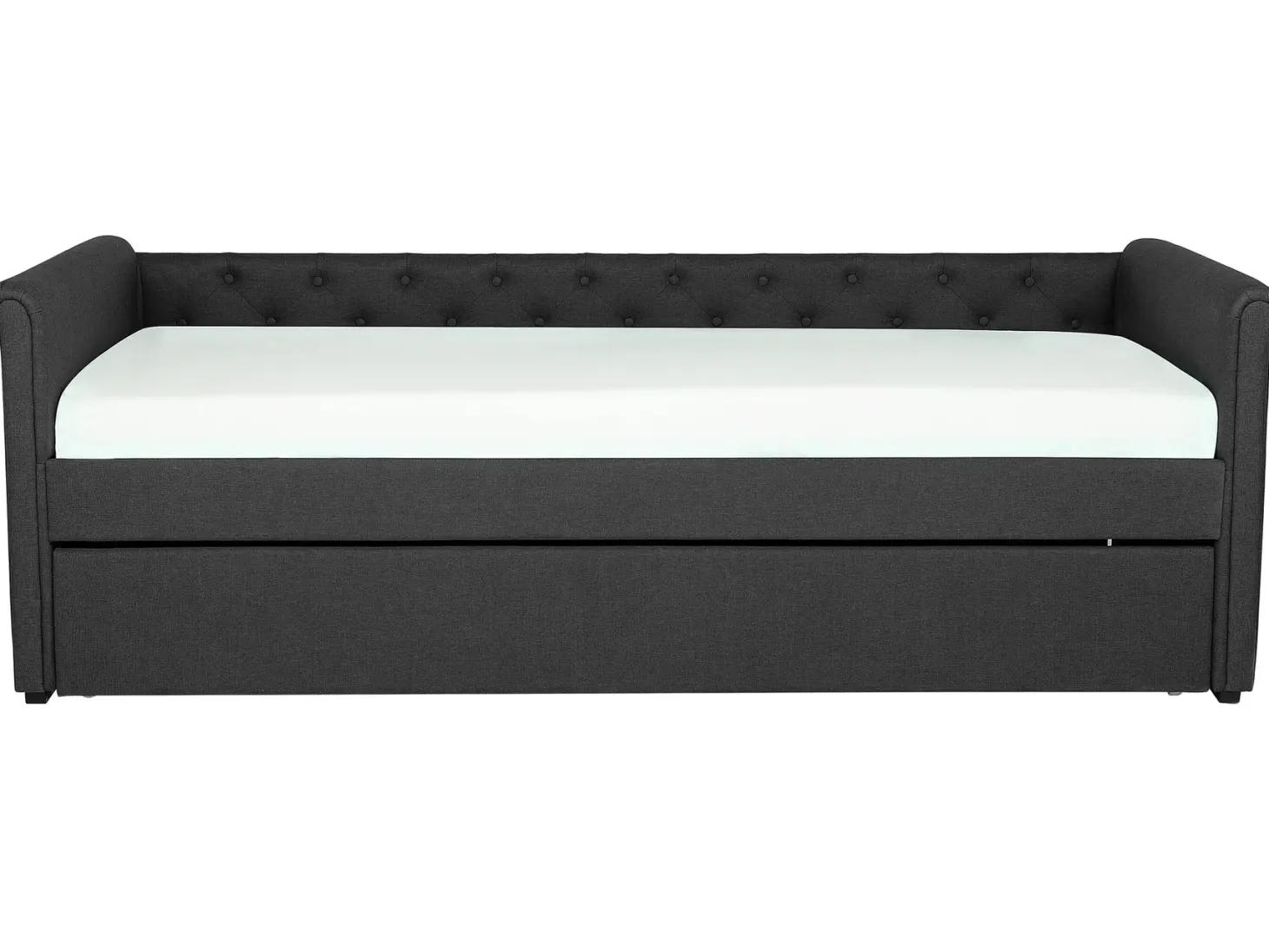 Udtræksseng LIBOURNE 80 x 200 cm Mørkegrå