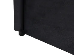 Udtræksseng Velour CHAVONNE 90 x 200 cm Sort