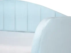 Udtræksseng Velour EYBURIE 90 x 200 cm Himmelblå