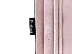 Udtræksseng Velour MONTARGIS 90 x 200 cm Lyserød