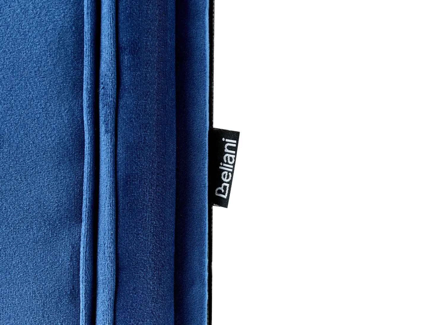 Udtræksseng Velour MONTARGIS 90 x 200 cm Navy Blå