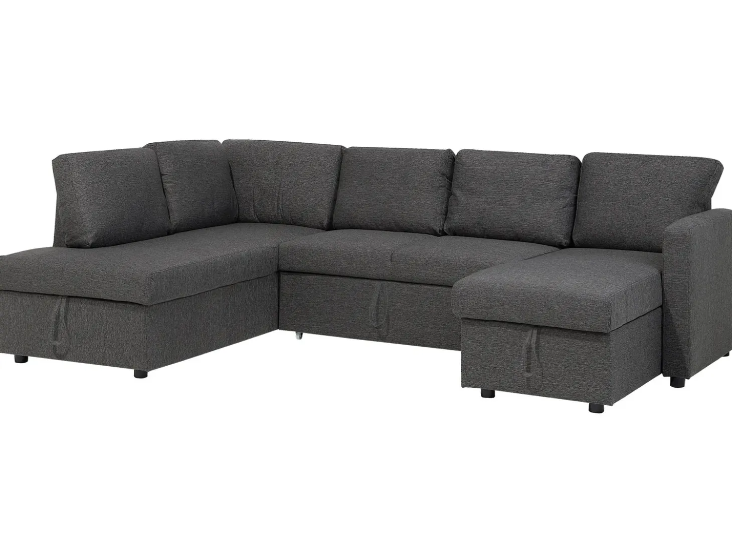 U-formet sovesofa 5 personers KARRABO Mørkegrå med opbevaring