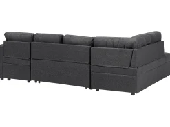 U-formet sovesofa 5 personers KARRABO Mørkegrå med opbevaring