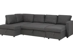U-formet sovesofa 5 personers KARRABO Mørkegrå med opbevaring
