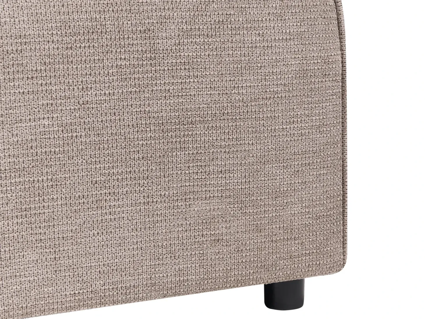 U-formet sovesofa 4 personers VATNE Lysebrun med opbevaring