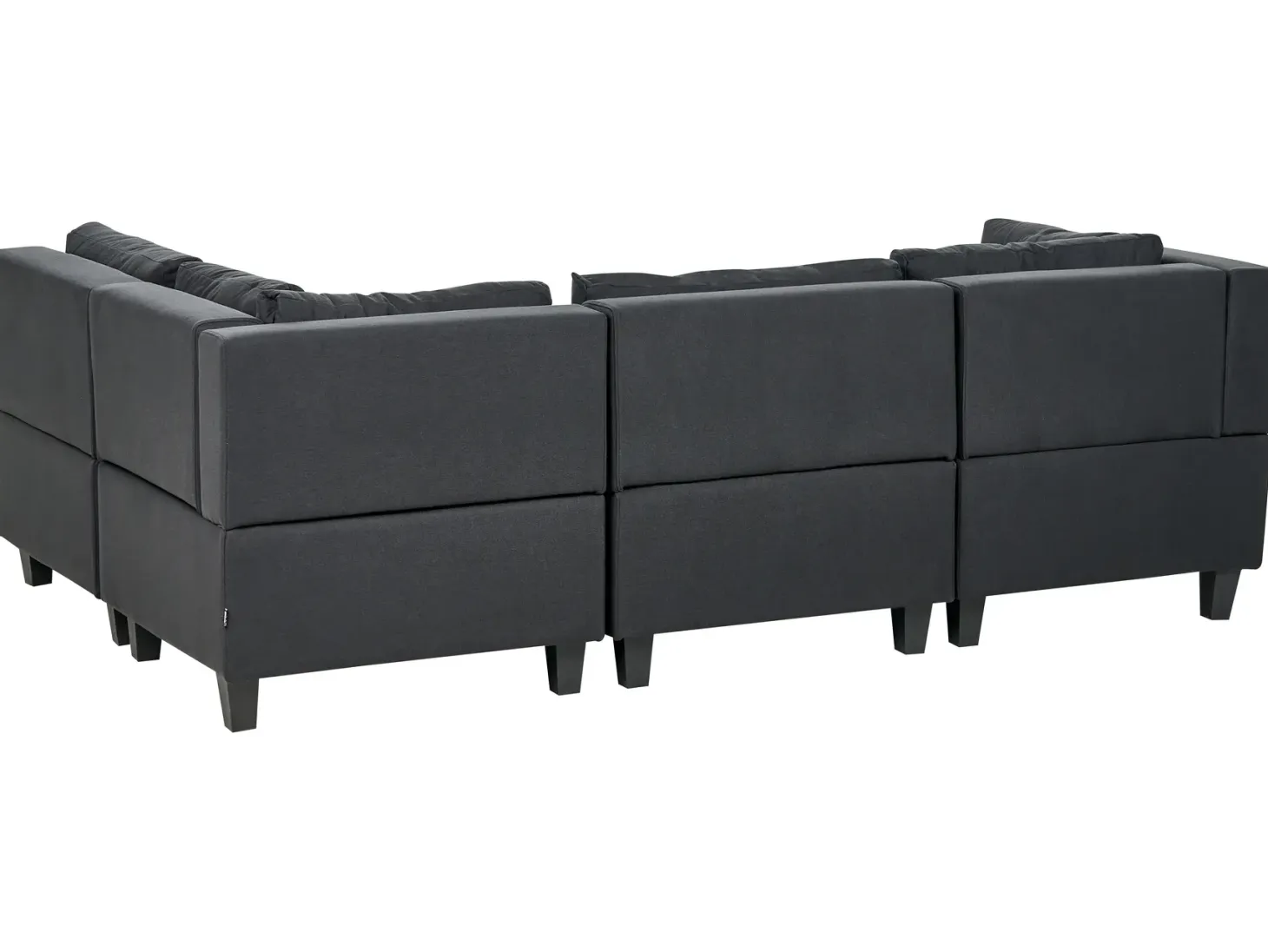 UNSTAD 4 personers Hjørnesofa modul Venstrevendt Sort