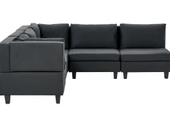 UNSTAD 5 personers Hjørnesofa modul Højrevendt Sort