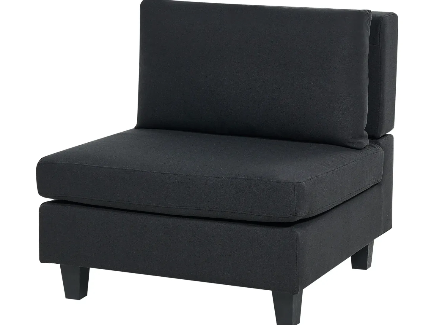 UNSTAD 5 personers Hjørnesofa modul Venstrevendt Sort