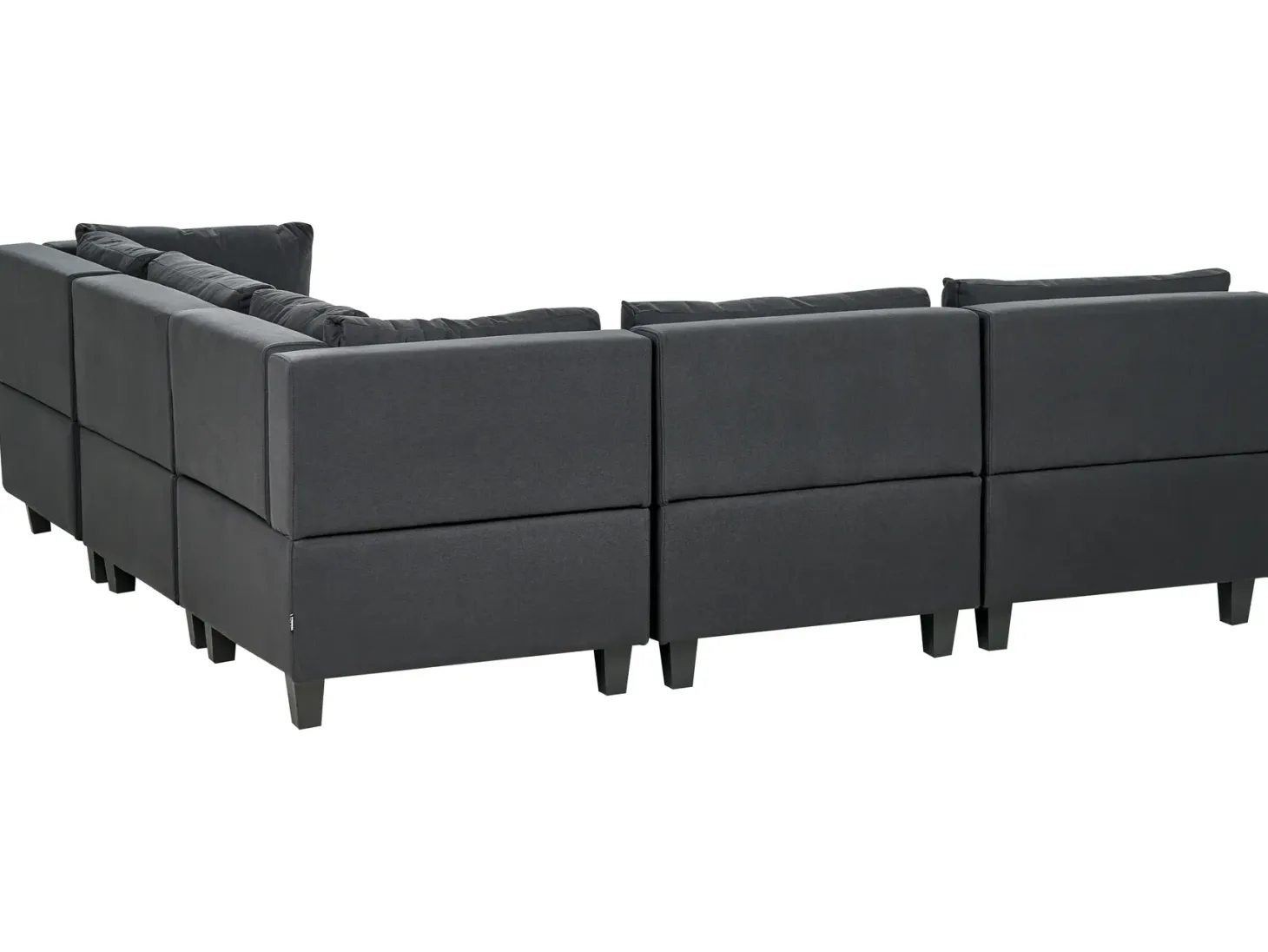 UNSTAD 5 personers Hjørnesofa modul Venstrevendt Sort