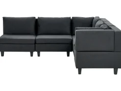 UNSTAD 5 personers Hjørnesofa modul Venstrevendt Sort