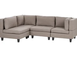 UNSTAD 4 personers Hjørnesofa modul Højrevendt Brun