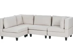UNSTAD 4 personers Hjørnesofa modul Højrevendt Lys Beige
