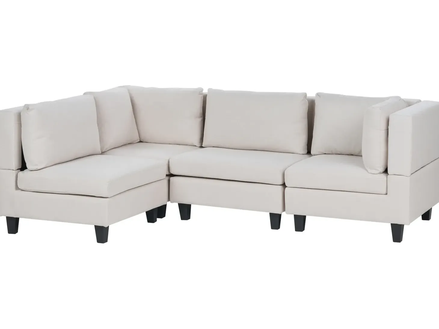 UNSTAD 4 personers Hjørnesofa modul Højrevendt Lys Beige