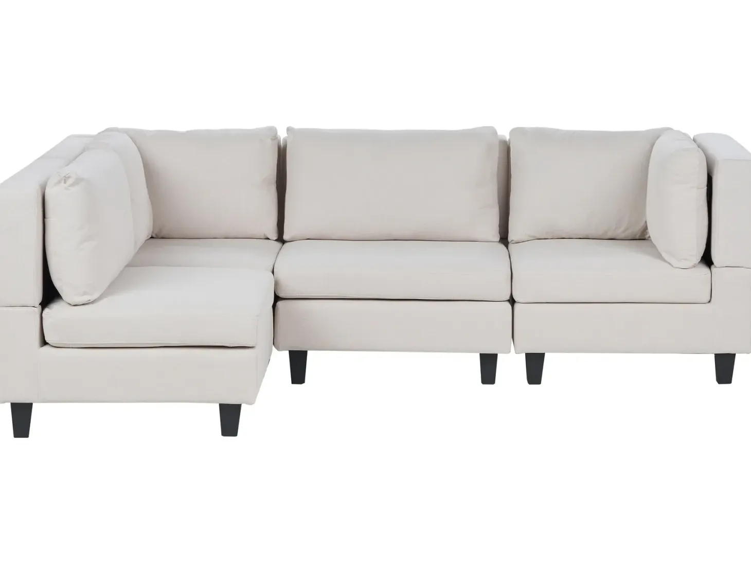 UNSTAD 4 personers Hjørnesofa modul Højrevendt Lys Beige