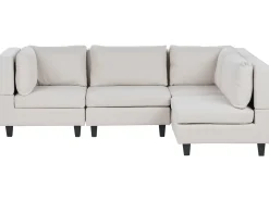UNSTAD 4 personers Hjørnesofa modul Venstrevendt Lys Beige