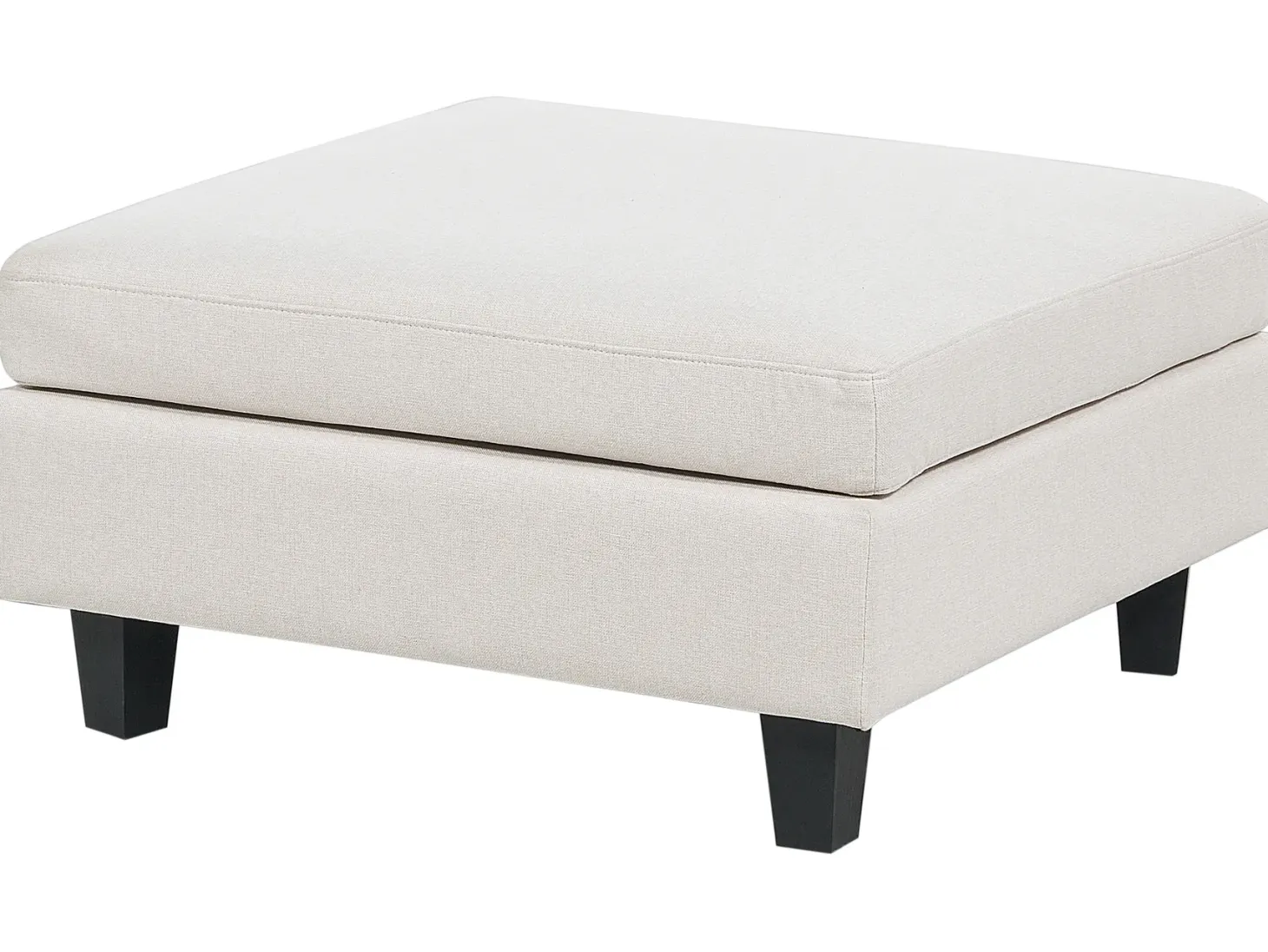 UNSTAD 4 personers Hjørnesofa modul Højrevendt Lys Beige med fodskammel