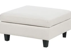 UNSTAD 4 personers Hjørnesofa modul Venstrevendt Lys Beige med fodskammel