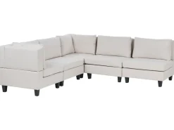 UNSTAD 5 personers Hjørnesofa modul Højrevendt Lys Beige