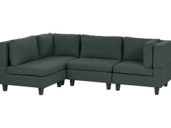 UNSTAD 4 personers Hjørnesofa modul Højrevendt Mørkegrøn