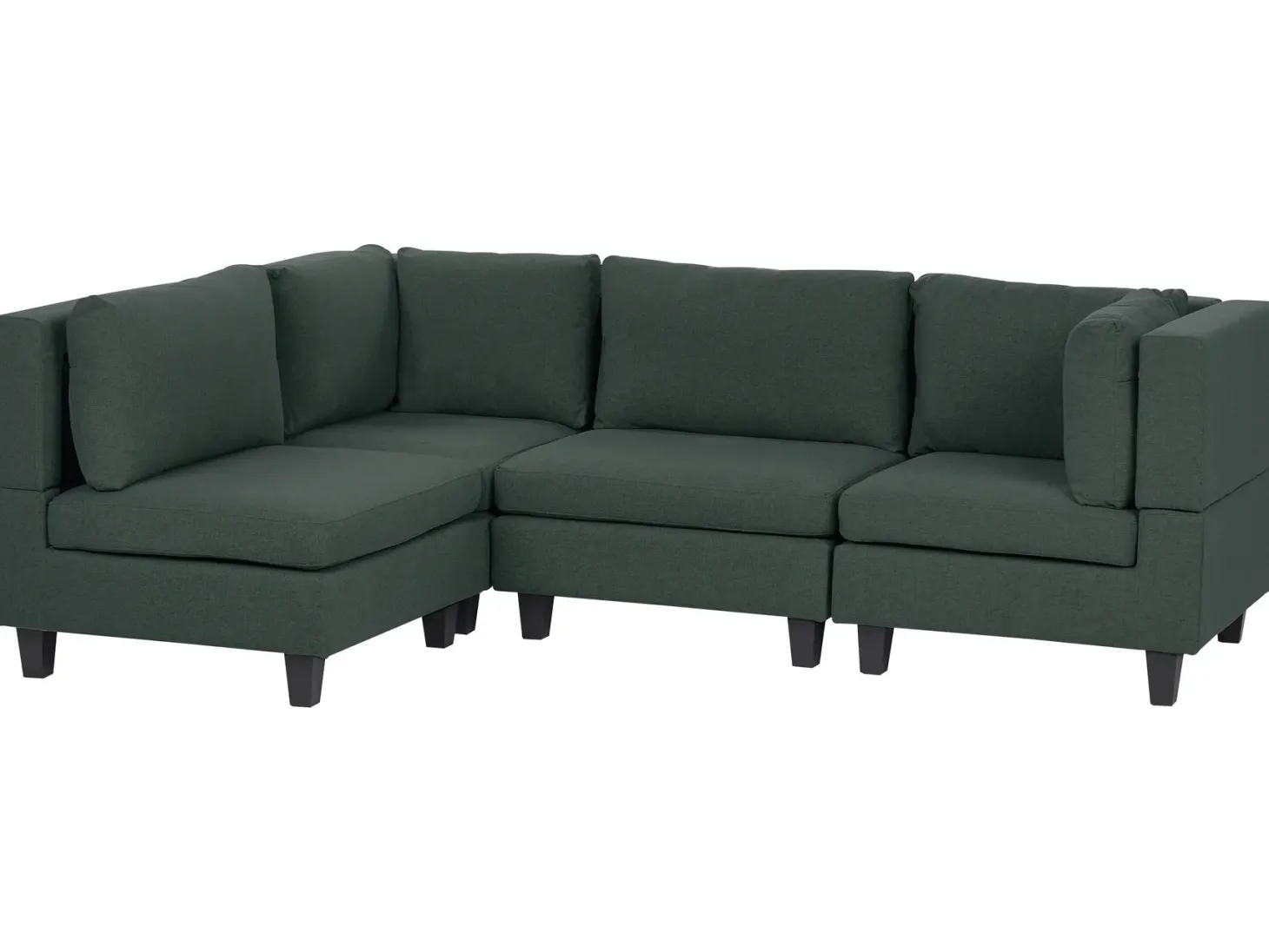 UNSTAD 4 personers Hjørnesofa modul Højrevendt Mørkegrøn