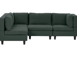 UNSTAD 4 personers Hjørnesofa modul Højrevendt Mørkegrøn