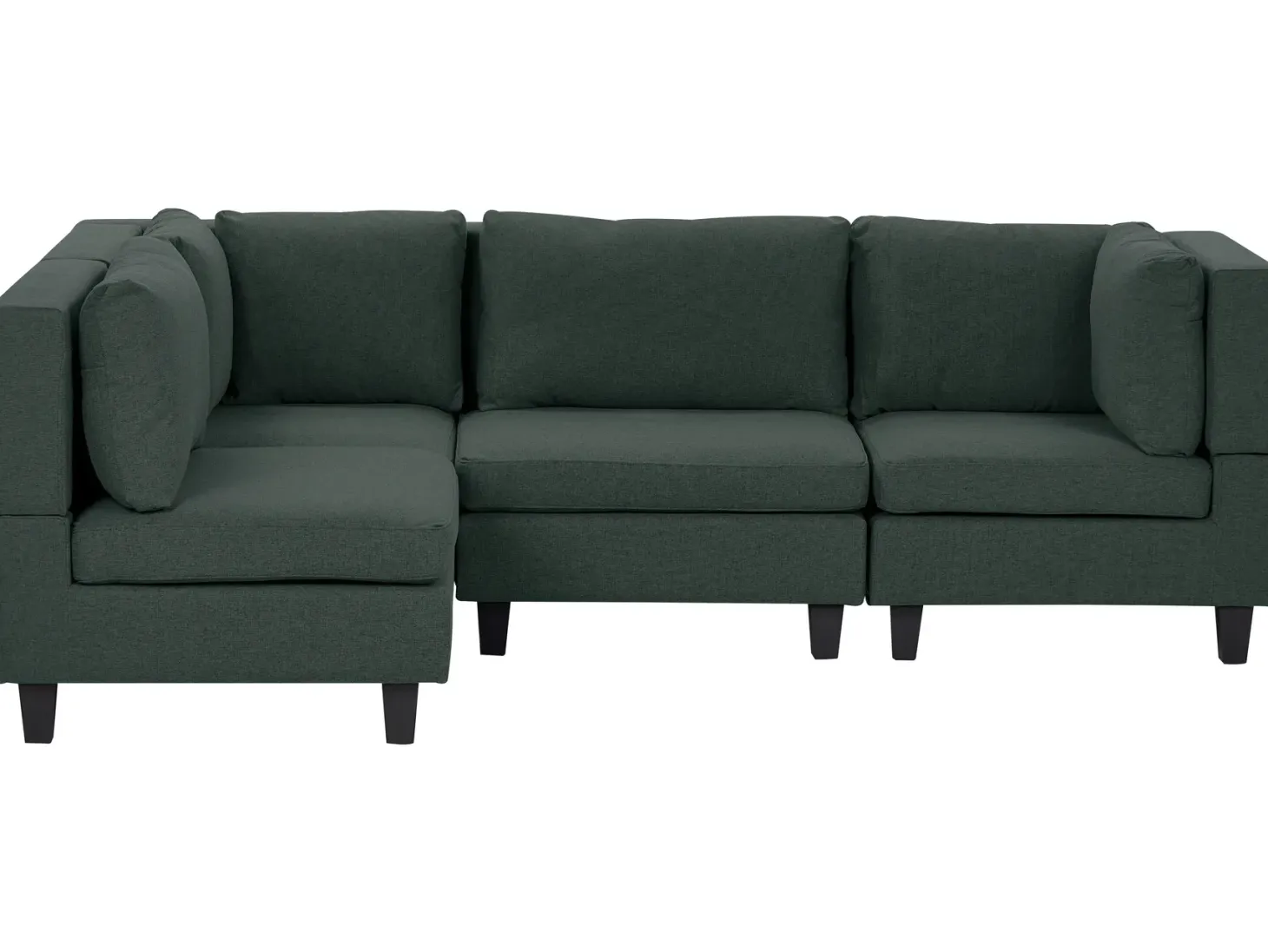 UNSTAD 4 personers Hjørnesofa modul Højrevendt Mørkegrøn