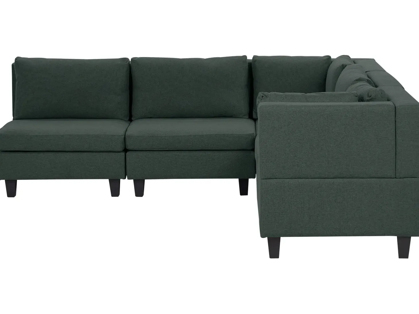 UNSTAD 5 personers Hjørnesofa modul Venstrevendt Mørkegrøn