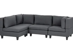 UNSTAD 4 personers Hjørnesofa modul Højrevendt Mørkegrå