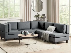 UNSTAD 5 personers Hjørnesofa modul Højrevendt Mørkegrå