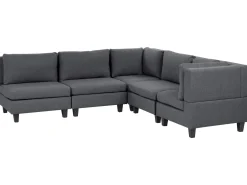 UNSTAD 5 personers Hjørnesofa modul Venstrevendt Mørkegrå