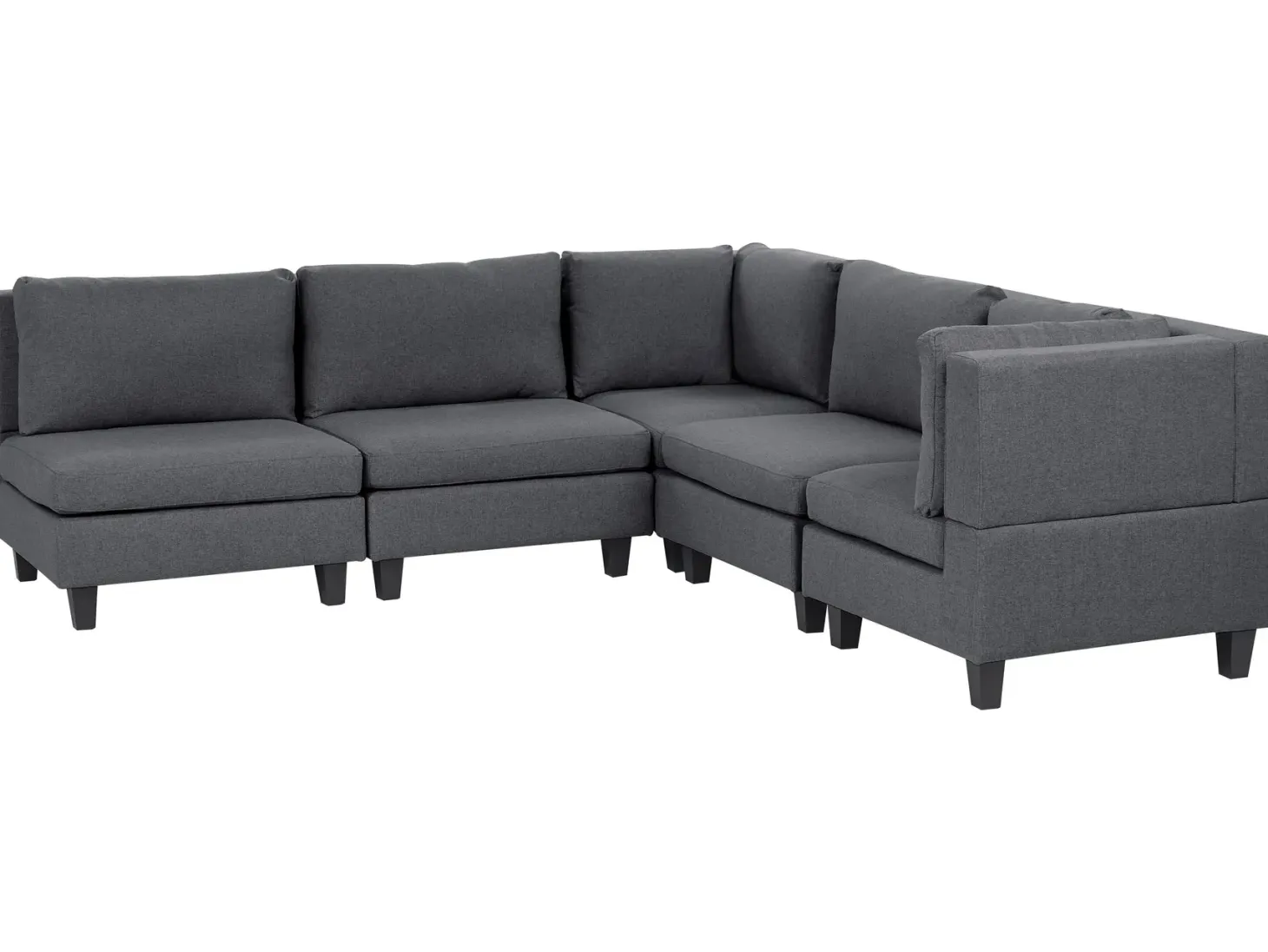UNSTAD 5 personers Hjørnesofa modul Venstrevendt Mørkegrå