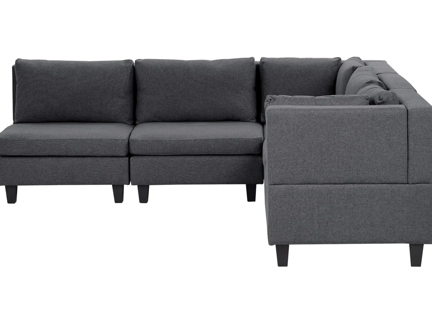 UNSTAD 5 personers Hjørnesofa modul Venstrevendt Mørkegrå