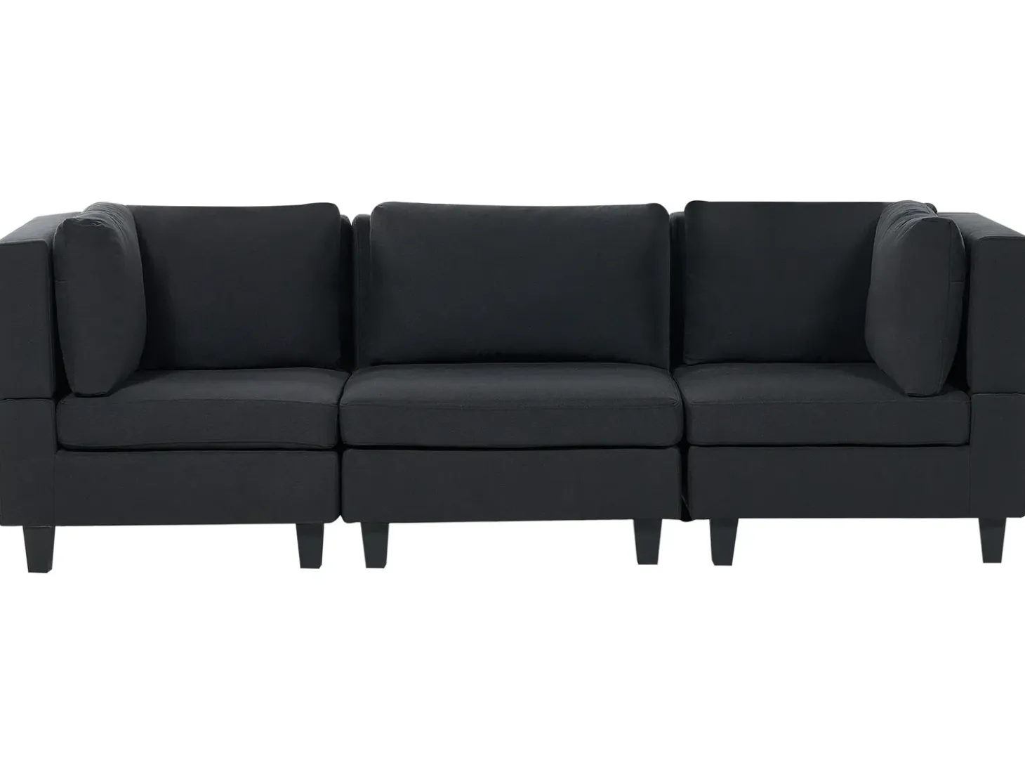 UNSTAD 3 personers Modulsofa Sort