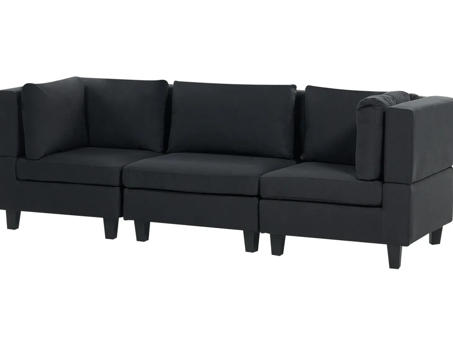 UNSTAD 3 personers Modulsofa Sort