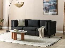 UNSTAD 3 personers Modulsofa Sort
