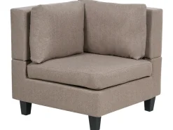 UNSTAD 5 personers U-formet modulsofa Brun