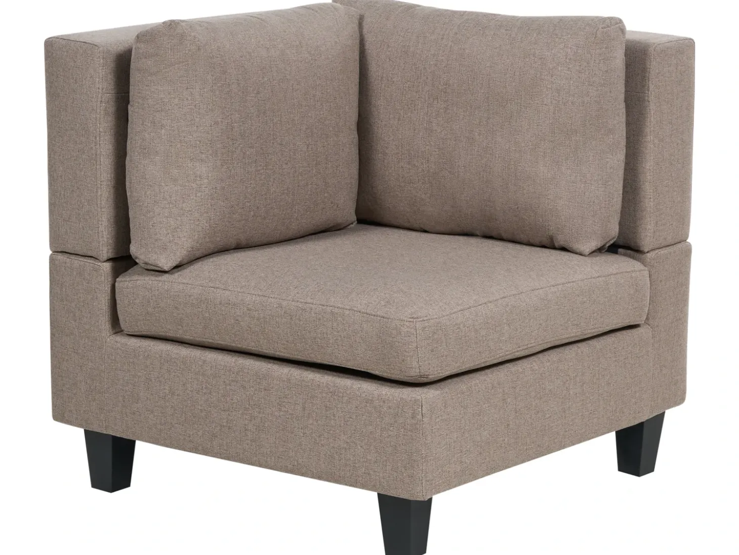 UNSTAD 5 personers U-formet modulsofa Brun