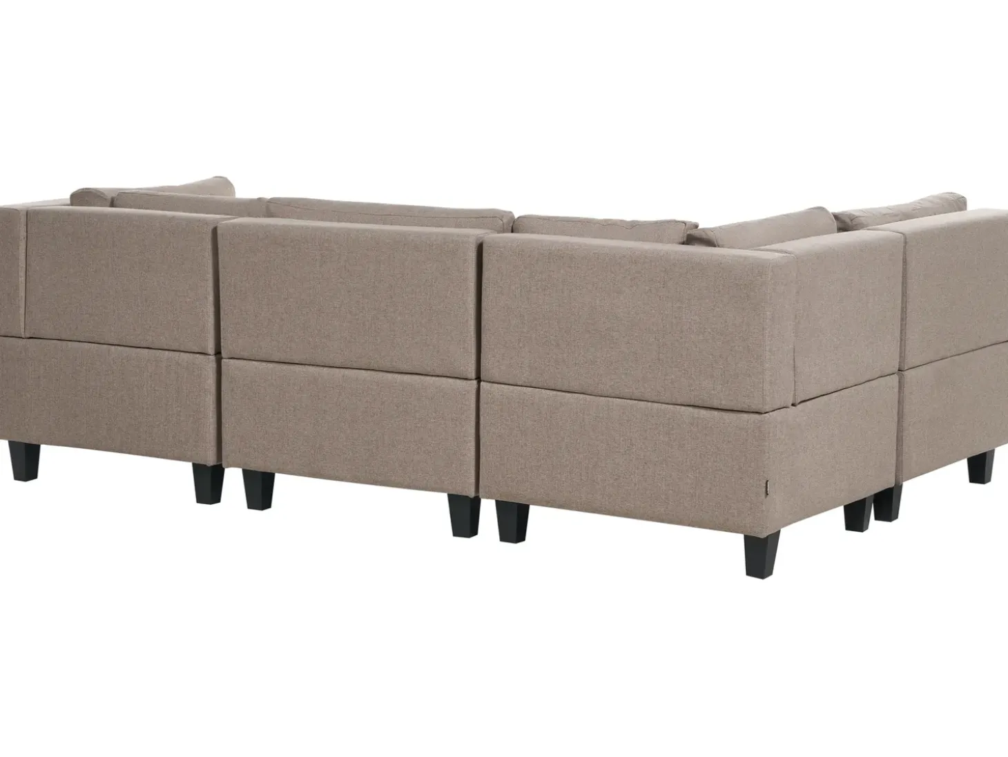 UNSTAD 5 personers U-formet modulsofa Brun