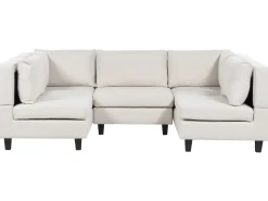 UNSTAD 5 personers U-formet modulsofa Lys Beige